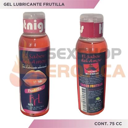 Gel sabor del amor frutilla 75cc